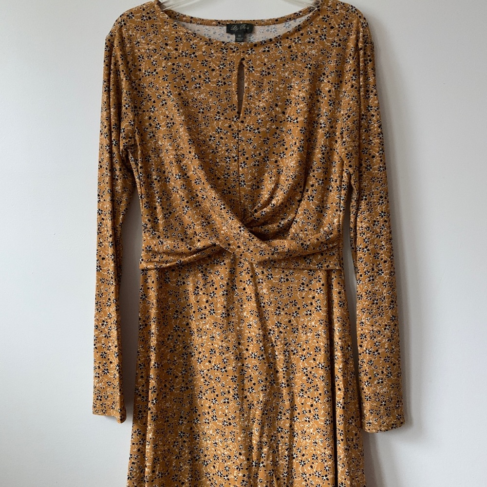 Mustard Floral dress